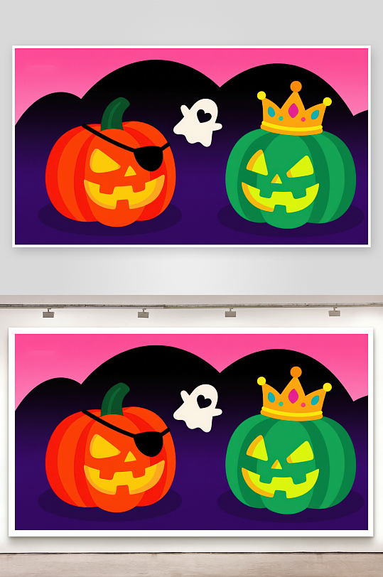 万圣节南瓜灯海盗与国王-众图网