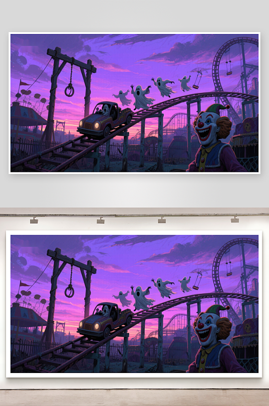 游乐园里的奇幻冒险-众图网