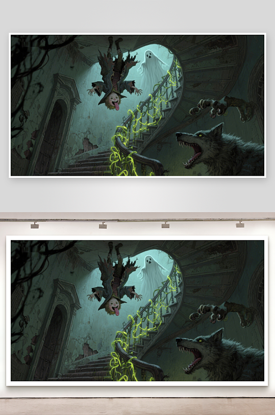 幽灵与狼人古堡惊魂夜-众图网