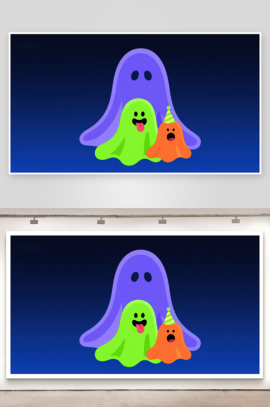 彩色小鬼庆祝节日-众图网