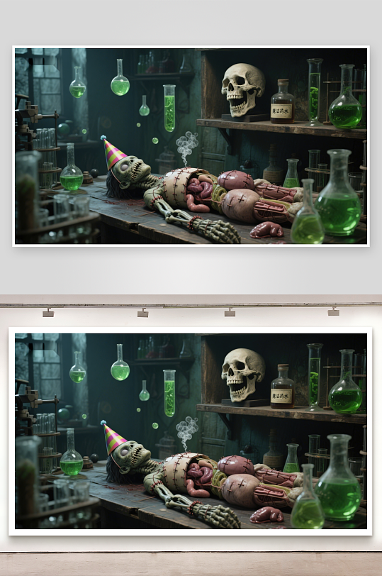 实验室中的奇异实验场景-众图网