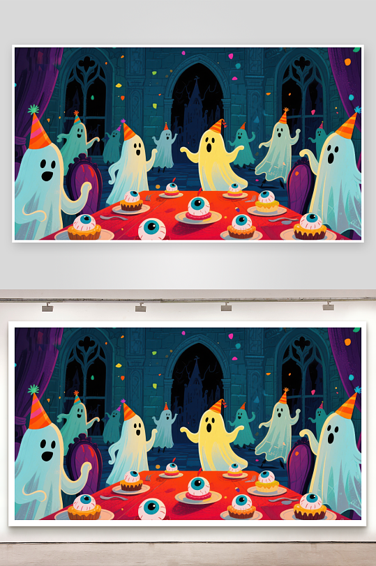 鬼魂聚会共庆节日-众图网
