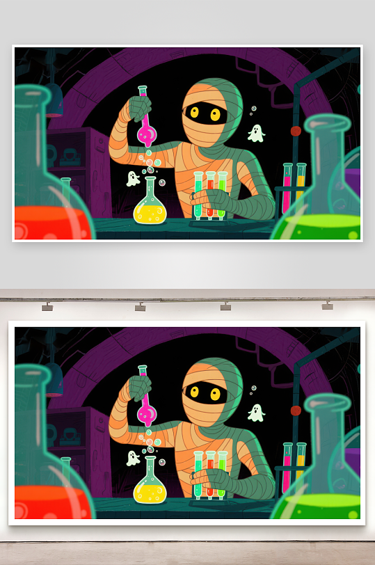 实验室里的木乃伊科学家-众图网