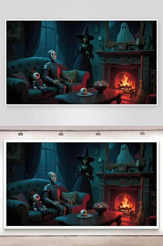 幽灵与巫师的神秘客厅-众图网