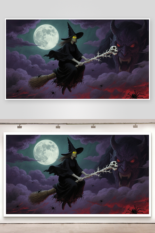 巫师夜行恶魔窥视-众图网