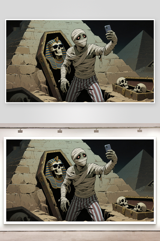 木乃伊自拍古墓与现代科技的碰撞-众图网