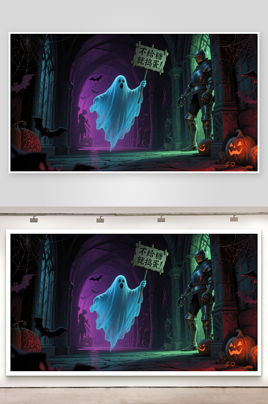 幽灵与骑士的万圣节奇遇-众图网