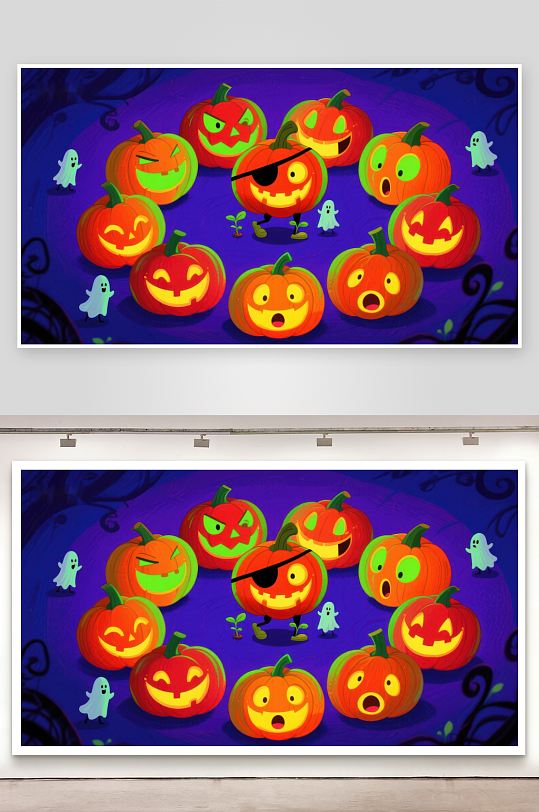 万圣节南瓜灯聚会-众图网