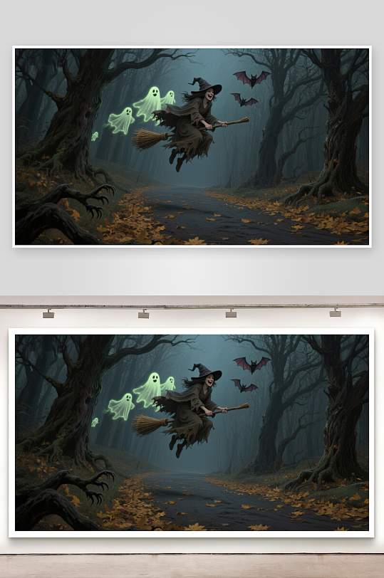 巫师夜行幽灵相伴-众图网