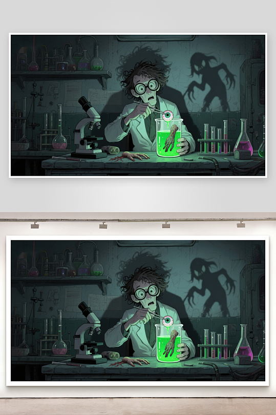 科学家在实验室观察神秘生物-众图网