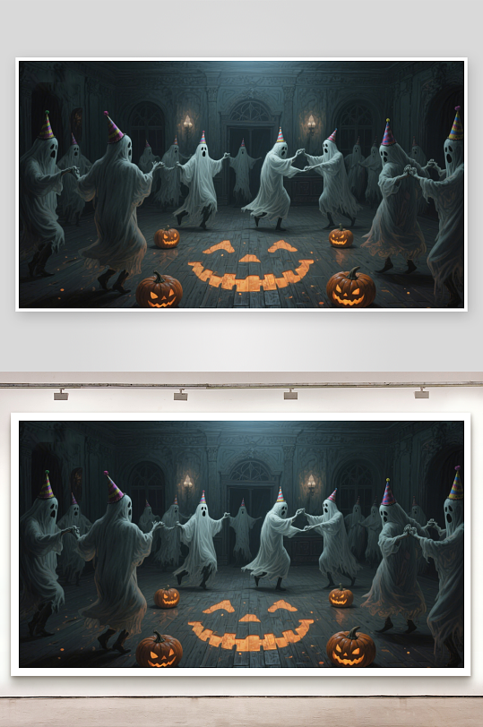 幽灵舞会万圣节的神秘狂欢-众图网