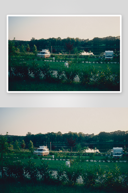 乡村绿地中的车辆与植物-众图网