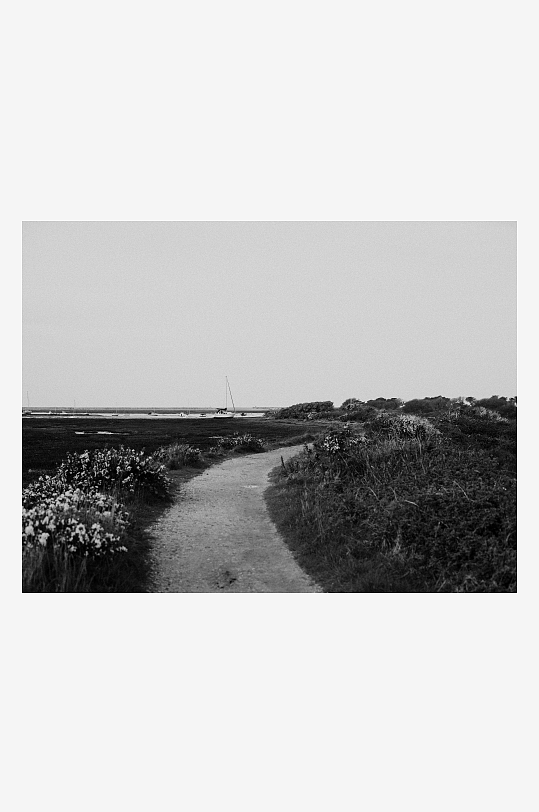 乡间小径通向远方-众图网