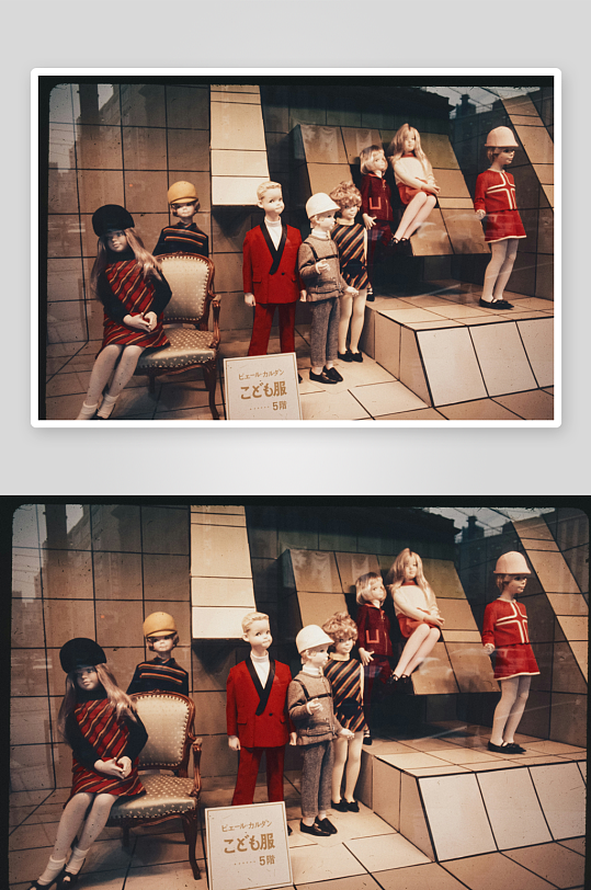 儿童服装展示模特陈列-众图网