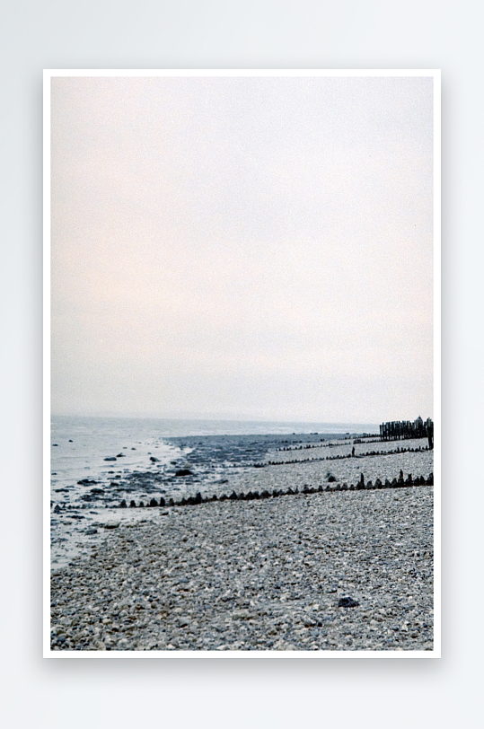 冬季海岸冰封景象-众图网