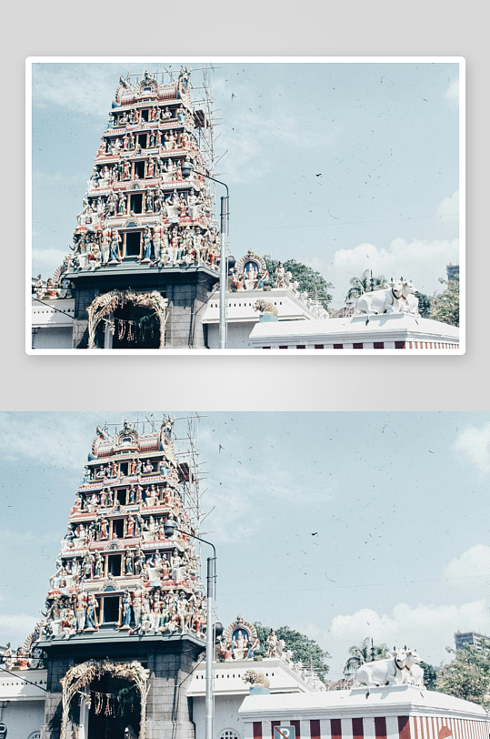 印度教庙宇塔楼外观-众图网