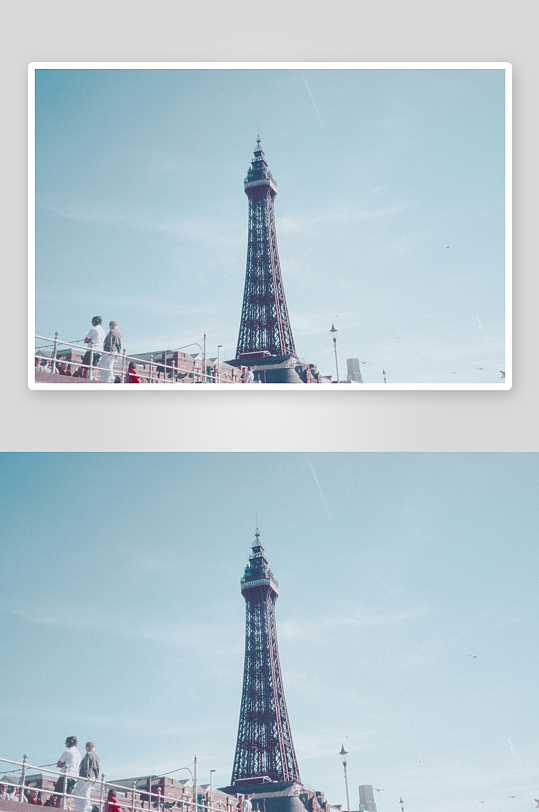 埃菲尔铁塔下的城市景观-众图网