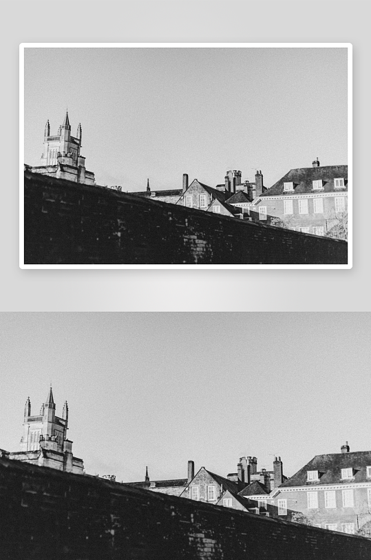 城市屋顶与教堂尖塔-众图网