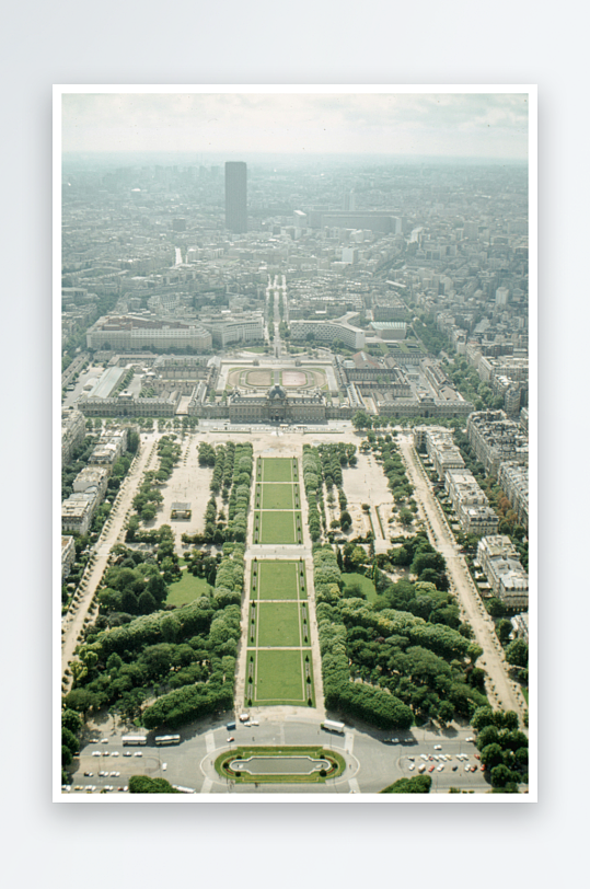 城市广场与绿地航拍景观-众图网