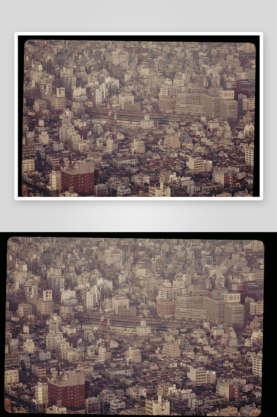 城市高空俯瞰景象-众图网