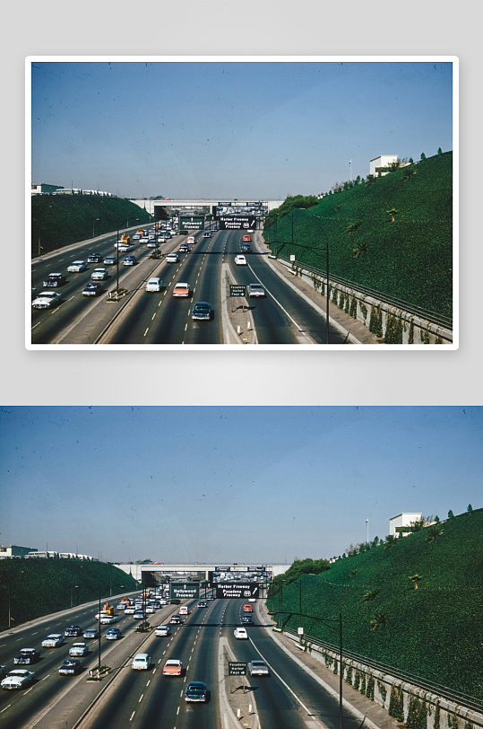城市高速公路交通景象-众图网