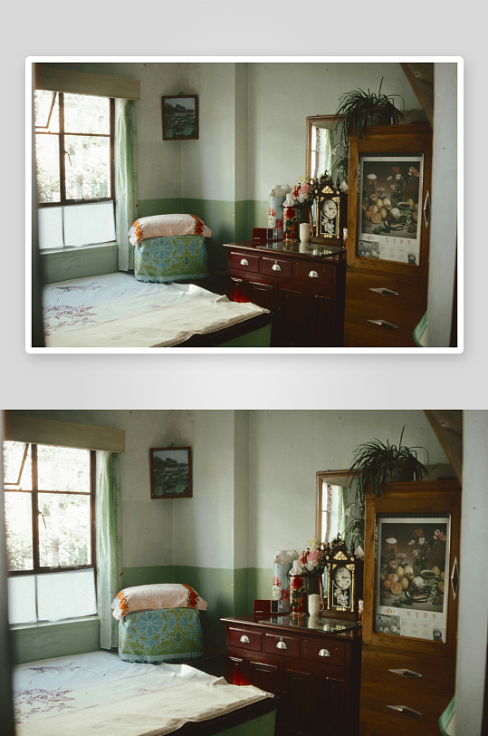 复古卧室内部陈设-众图网