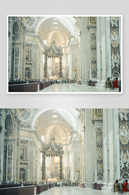 宏伟教堂内部景象-众图网