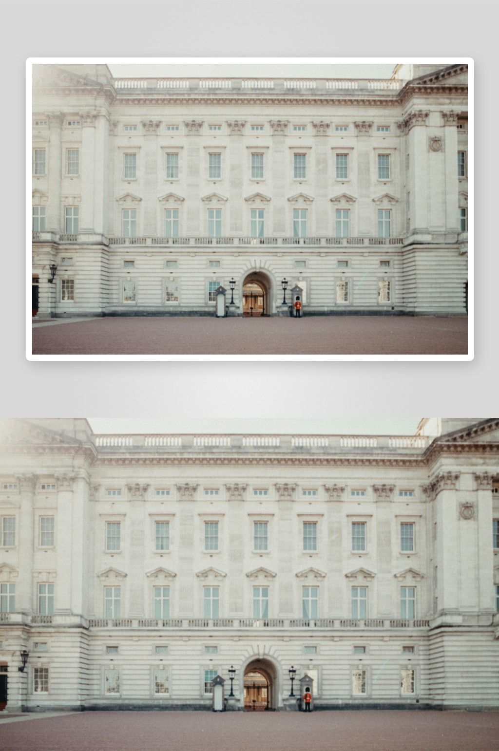 宏伟白色古典建筑外观素材