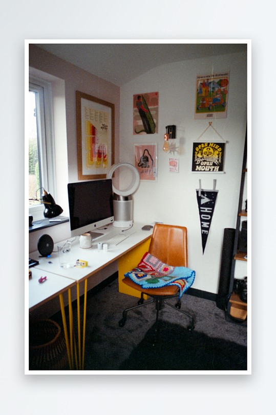 室内工作角落布置-众图网