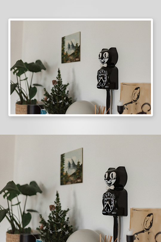 室内装饰中的卡通钟表-众图网