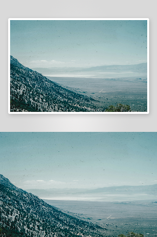 山地俯瞰广阔平原-众图网