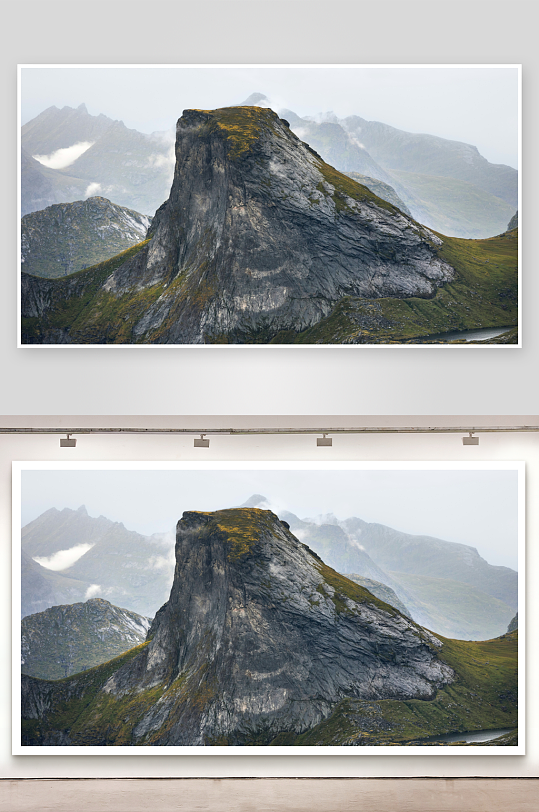 山峰岩石地貌景观-众图网