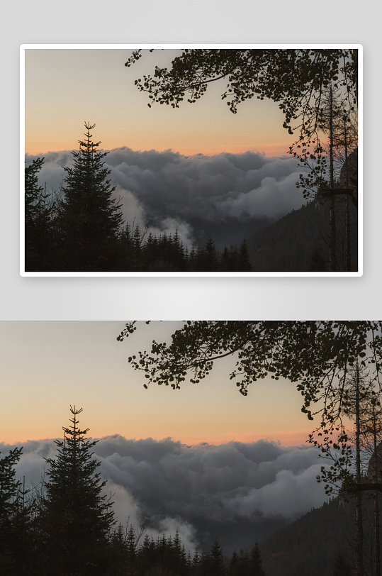 山间云海日出景象-众图网