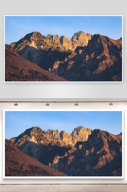 日出时分的壮丽山峰-众图网