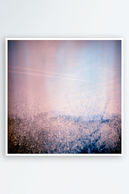 朦胧草地晨光景象-众图网