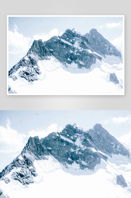 雪山峰顶冰雪覆盖-众图网