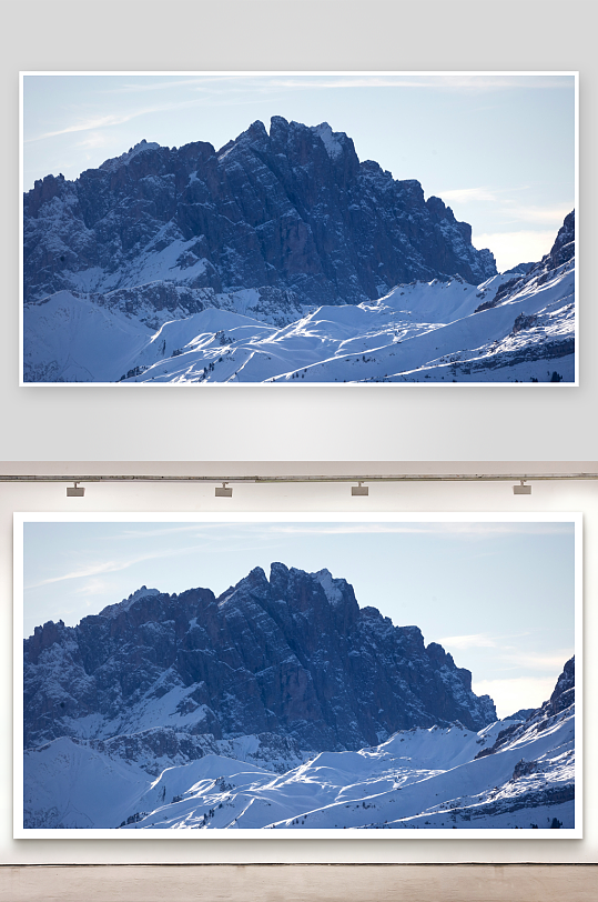 雪山巍峨峰峦叠嶂-众图网