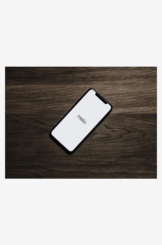 手机屏幕显示Hello字样-众图网