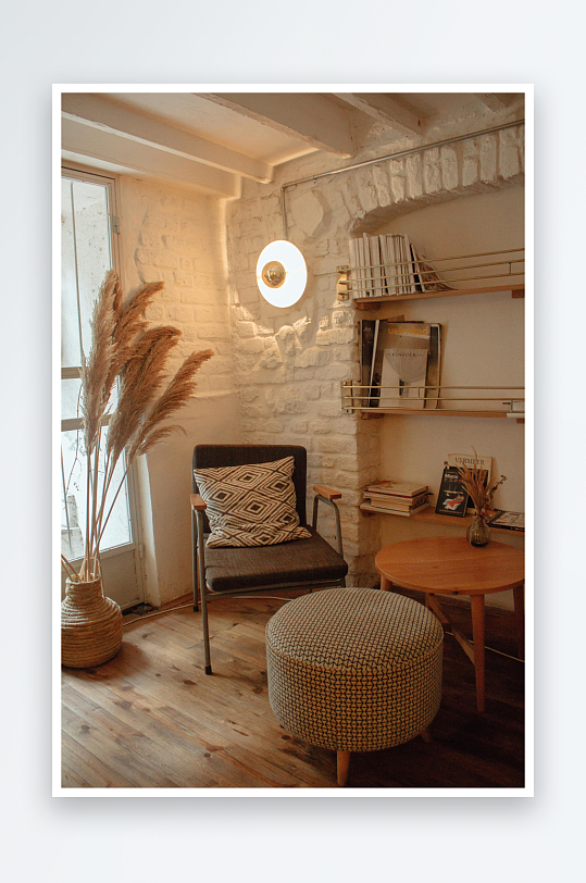 温馨室内角落布置-众图网