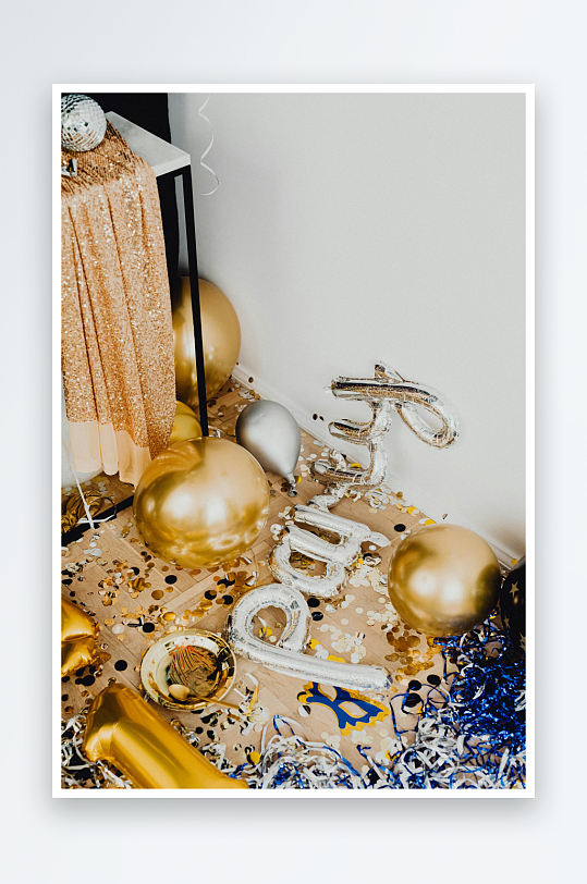 生日派对装饰现场-众图网