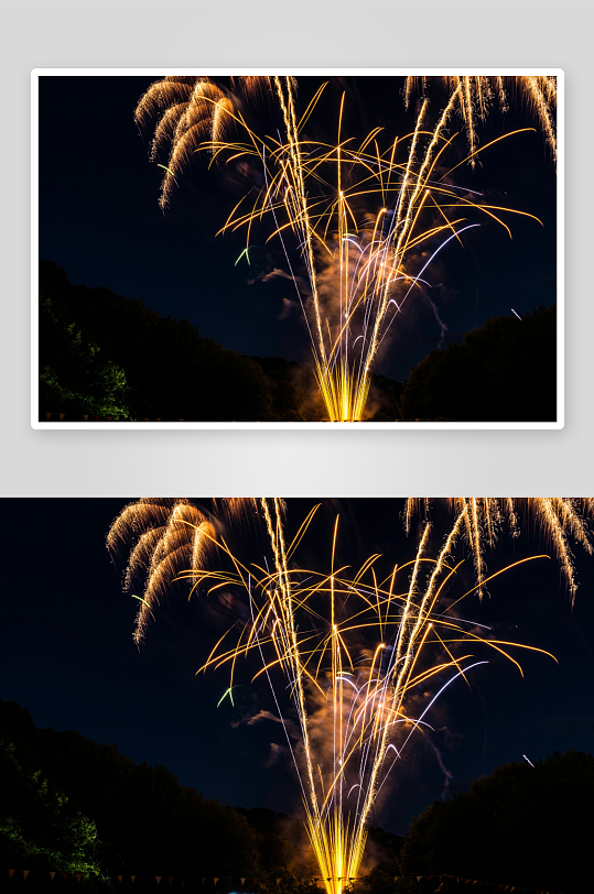 夜空烟花绽放绚丽多彩-众图网