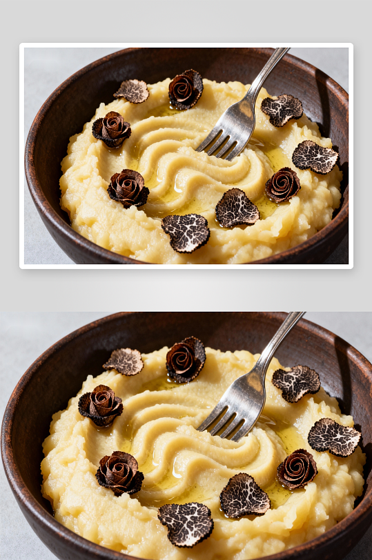 黑松露土豆泥精致摆盘-众图网