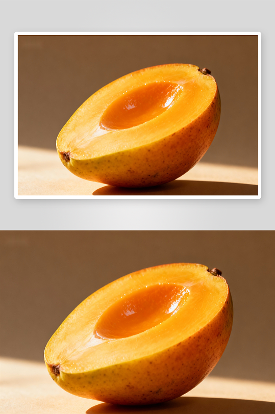 切开的芒果特写展示-众图网
