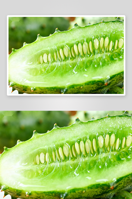 切开的黄瓜内部结构特写-众图网