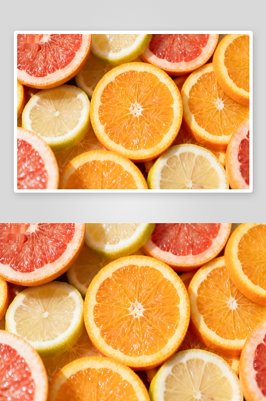 切片水果拼盘色彩鲜艳-众图网