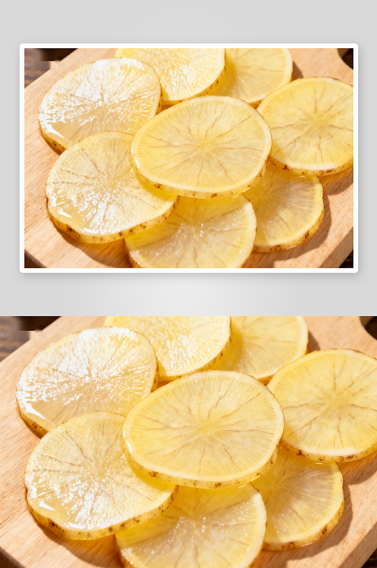 切片腌制萝卜色泽诱人-众图网