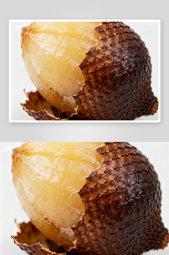 剥开的蛇皮果特写-众图网
