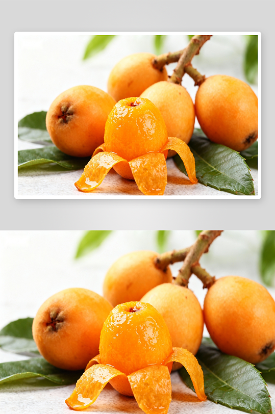 新鲜枇杷特写果实诱人-众图网