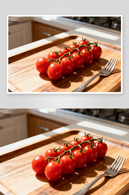 新鲜樱桃番茄摆盘-众图网