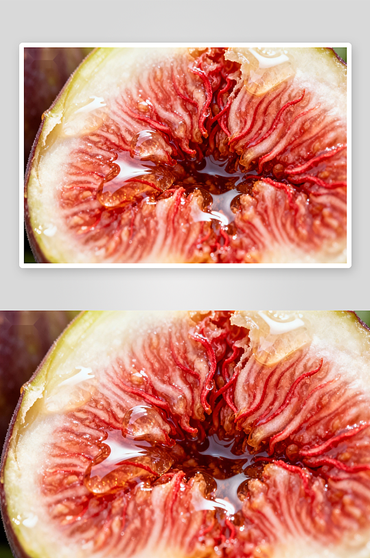 无花果切面特写汁液饱满-众图网